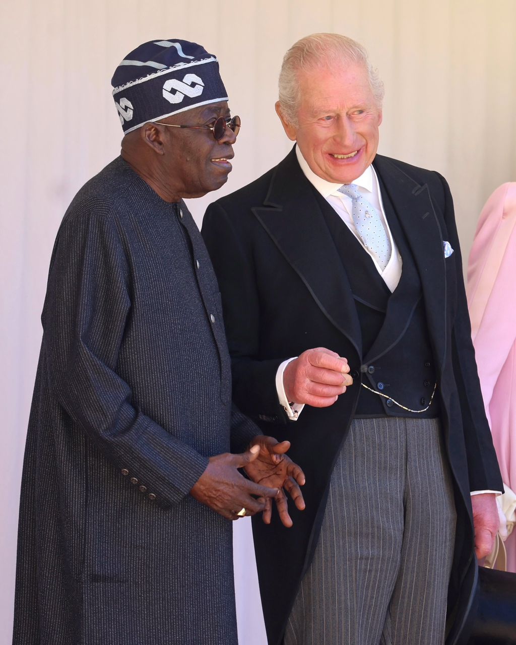 Photos of President Tinubu and his wife Remi at the Windsor Castle during state visit to the UK.